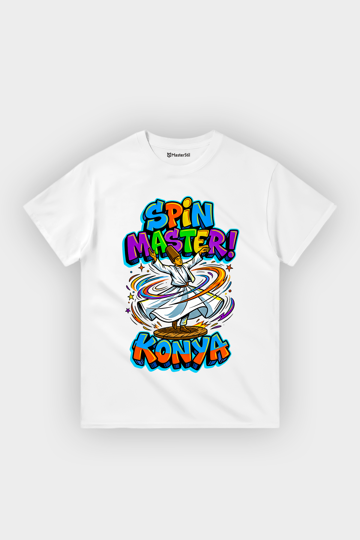 Spin Master Konya Esprili %100 Pamuklu Tasarım T-Shirt