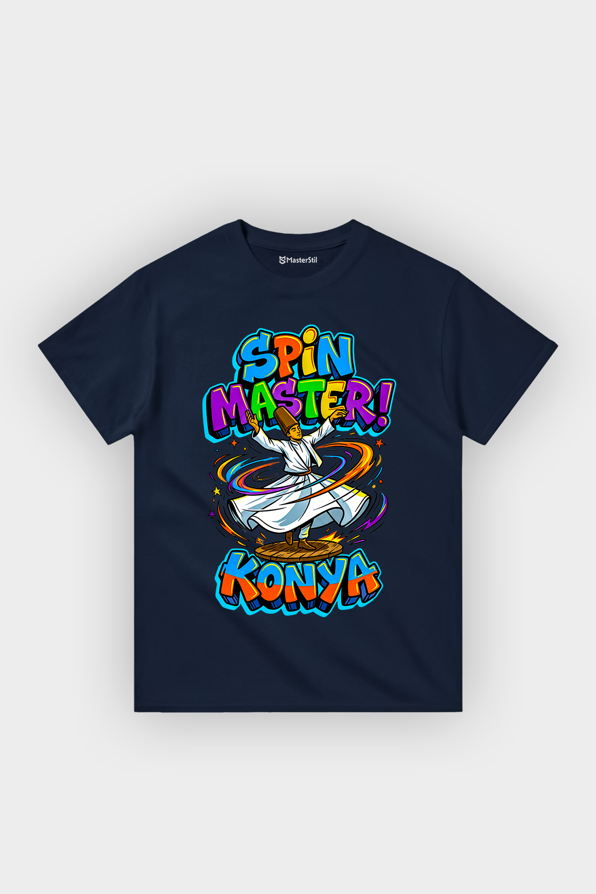 Spin Master Konya Esprili %100 Pamuklu Tasarım T-Shirt
