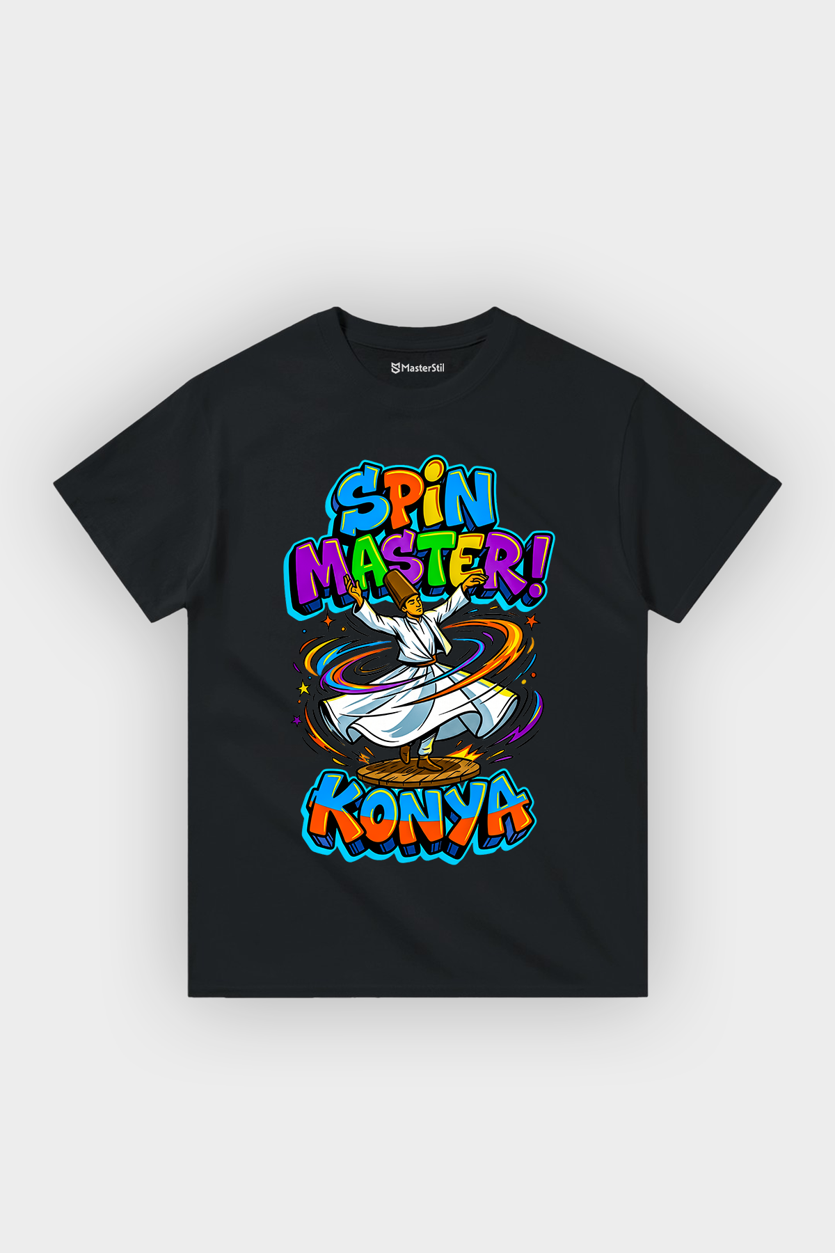 Spin Master Konya Esprili %100 Pamuklu Tasarım T-Shirt