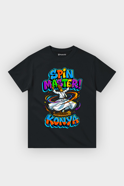 Spin Master Konya Esprili %100 Pamuklu Tasarım T-Shirt