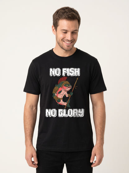 Gladiator Fish Balıkçı %100 Pamuklu Tasarım T-Shirt