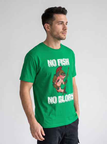 Gladiator Fish Balıkçı %100 Pamuklu Tasarım T-Shirt