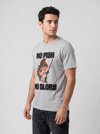 Gladiator Fish Balıkçı %100 Pamuklu Tasarım T-Shirt