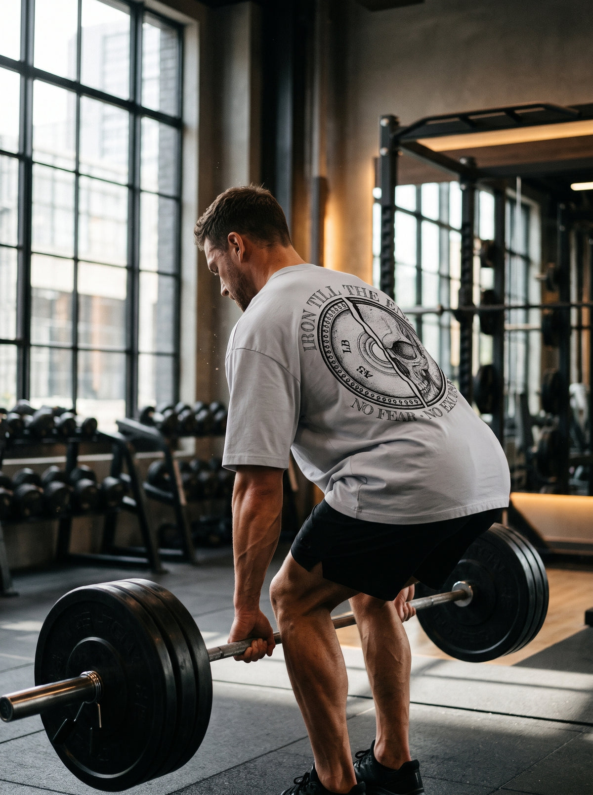 Oversize Gym Sporcu Streetwear T-shirt - Demir Kafa Tasarım