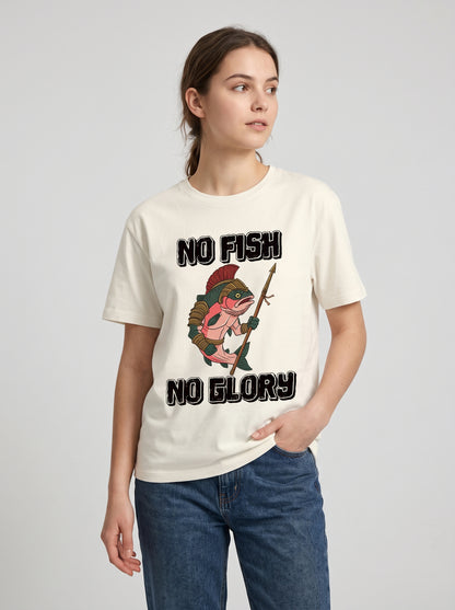 Gladiator Fish Balıkçı %100 Pamuklu Tasarım T-Shirt