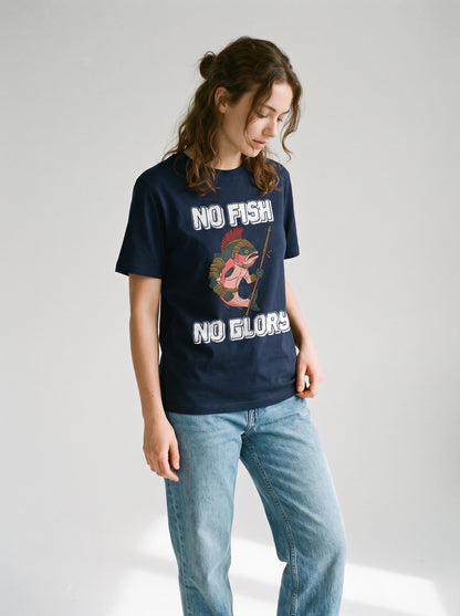 Gladiator Fish Balıkçı %100 Pamuklu Tasarım T-Shirt