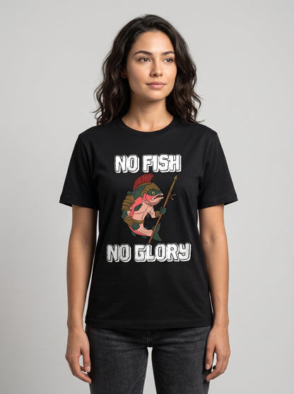 Gladiator Fish Balıkçı %100 Pamuklu Tasarım T-Shirt
