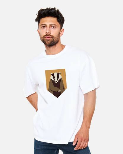 Mystic Badger – Symbol of Loyalty and Power – Unisex Oversize T-Shirt