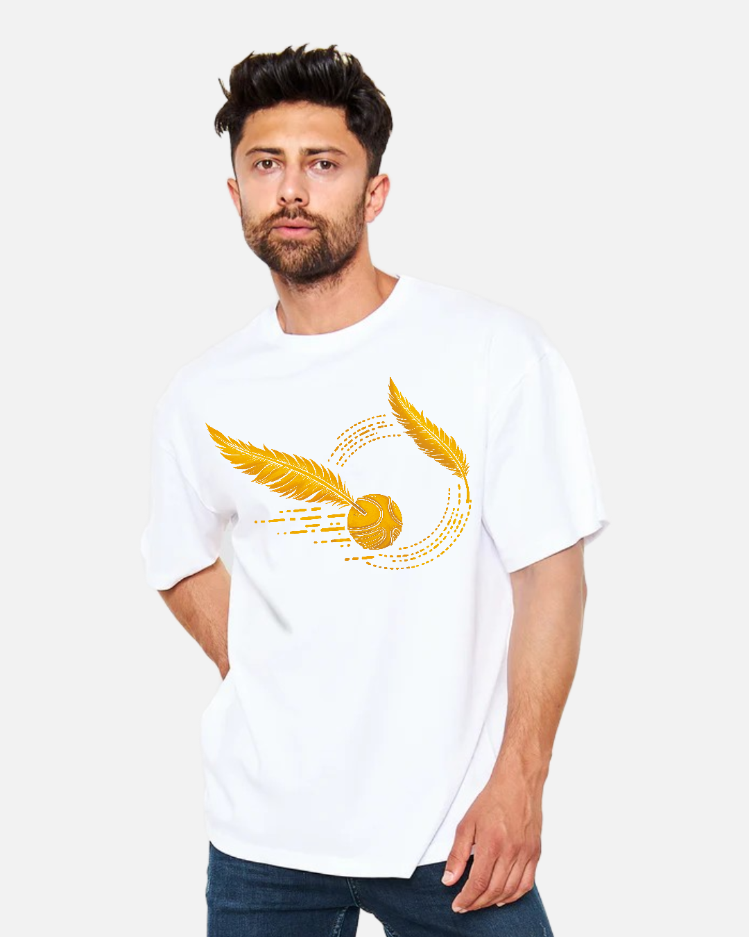 Mystic Dash – Golden Wings – Oversize T-Shirt