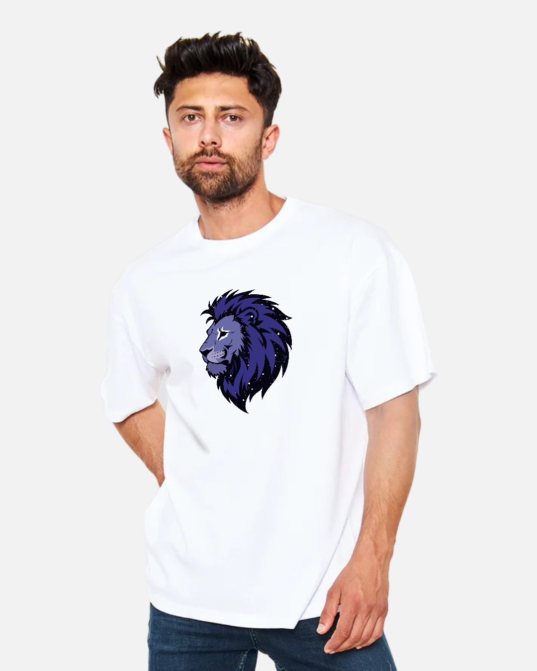 Mystic Lion - Kozmik Aslan Gücü Oversize Tişört