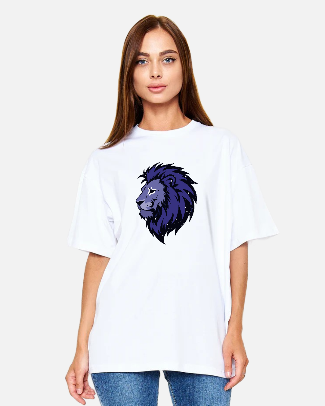 Mystic Lion - Kozmik Aslan Gücü Oversize Tişört