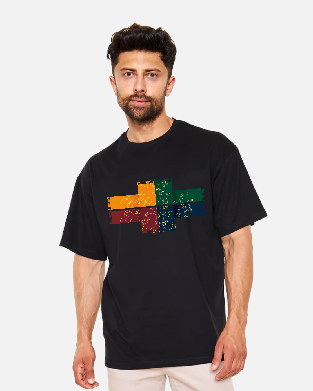Mystic Unity – Four Spirits Scarf - Oversize T-Shirt