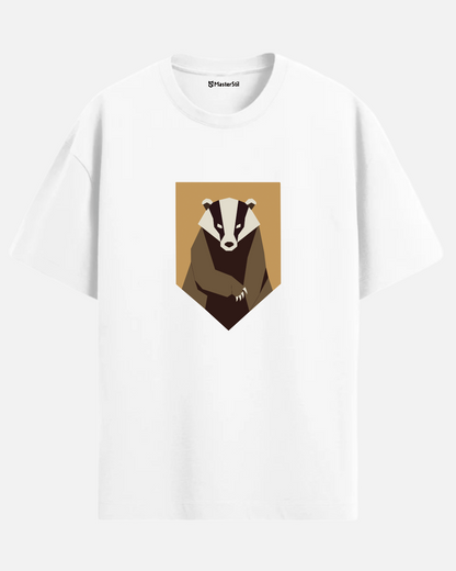 Mystic Badger – Symbol of Loyalty and Power – Unisex Oversize T-Shirt