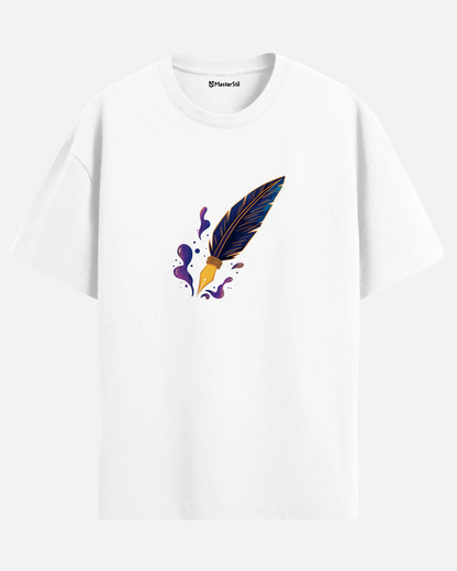 Mystic Quill - Sihirli Tüylü Kalem Oversize Tişört