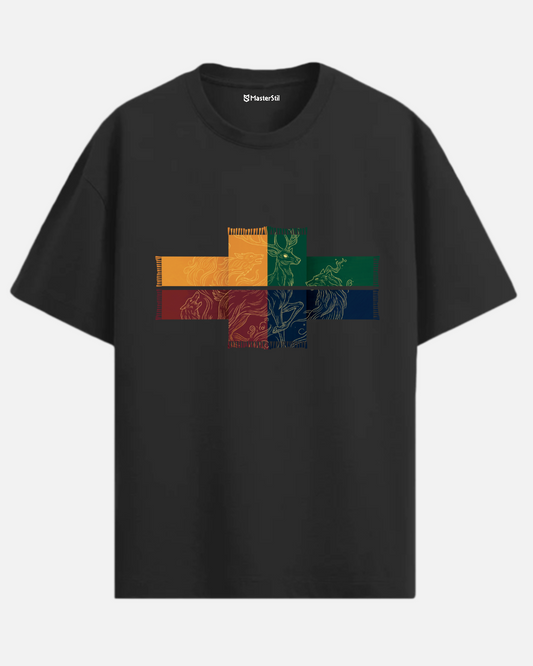 Mystic Unity – Four Spirits Scarf - Oversize T-Shirt