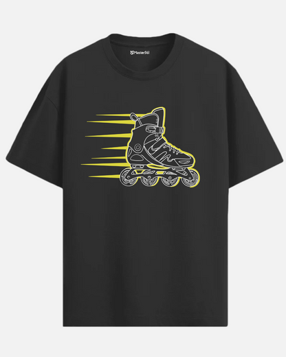 Rollin' 90s – Retro Skate Energy PopArt T-Shirt | Oversize Unisex Street Style
