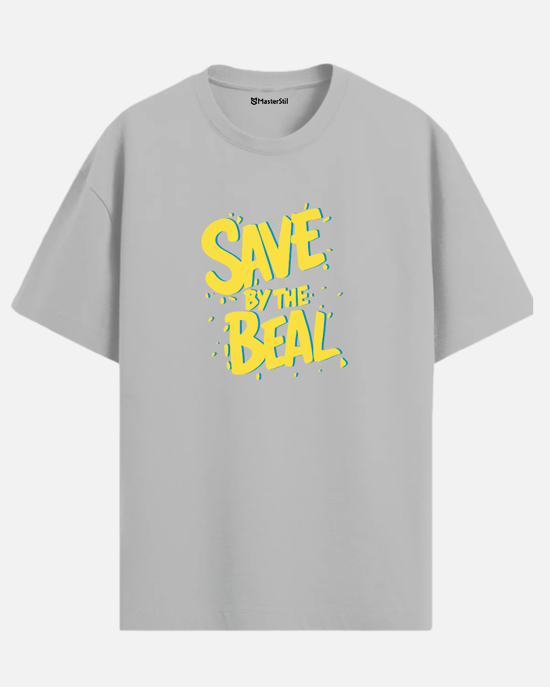 SAVE BY THE BEAL – Retro Neon Text T-Shirt | Unisex | 90s PopArt Oversize Style