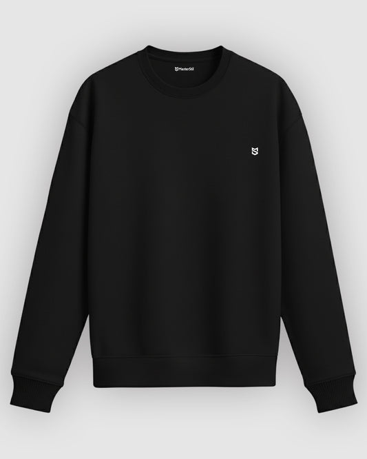 MS Klasik Basic Sweatshirt – Siyah & Beyaz