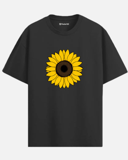 Sunshine Energy | Oversize Ayçiçeği Popart Tişört