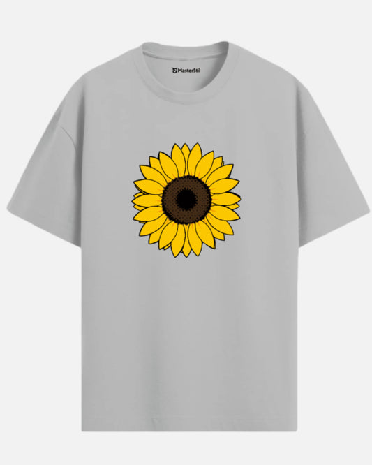 Sunshine Energy | Oversized Sunflower Popart T-Shirt