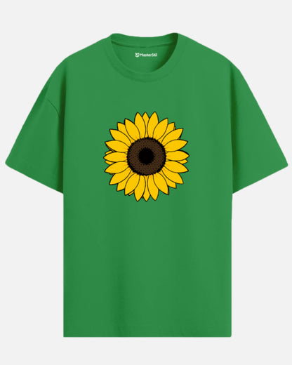 Sunshine Energy | Oversize Ayçiçeği Popart Tişört
