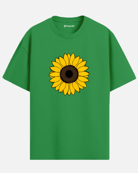 Sunshine Energy | Oversized Sunflower Popart T-Shirt