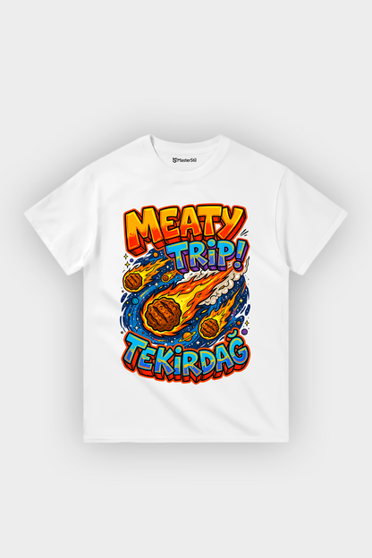 Meaty Trip Tekirdağ Esprili %100 Pamuklu Tasarım T-Shirt