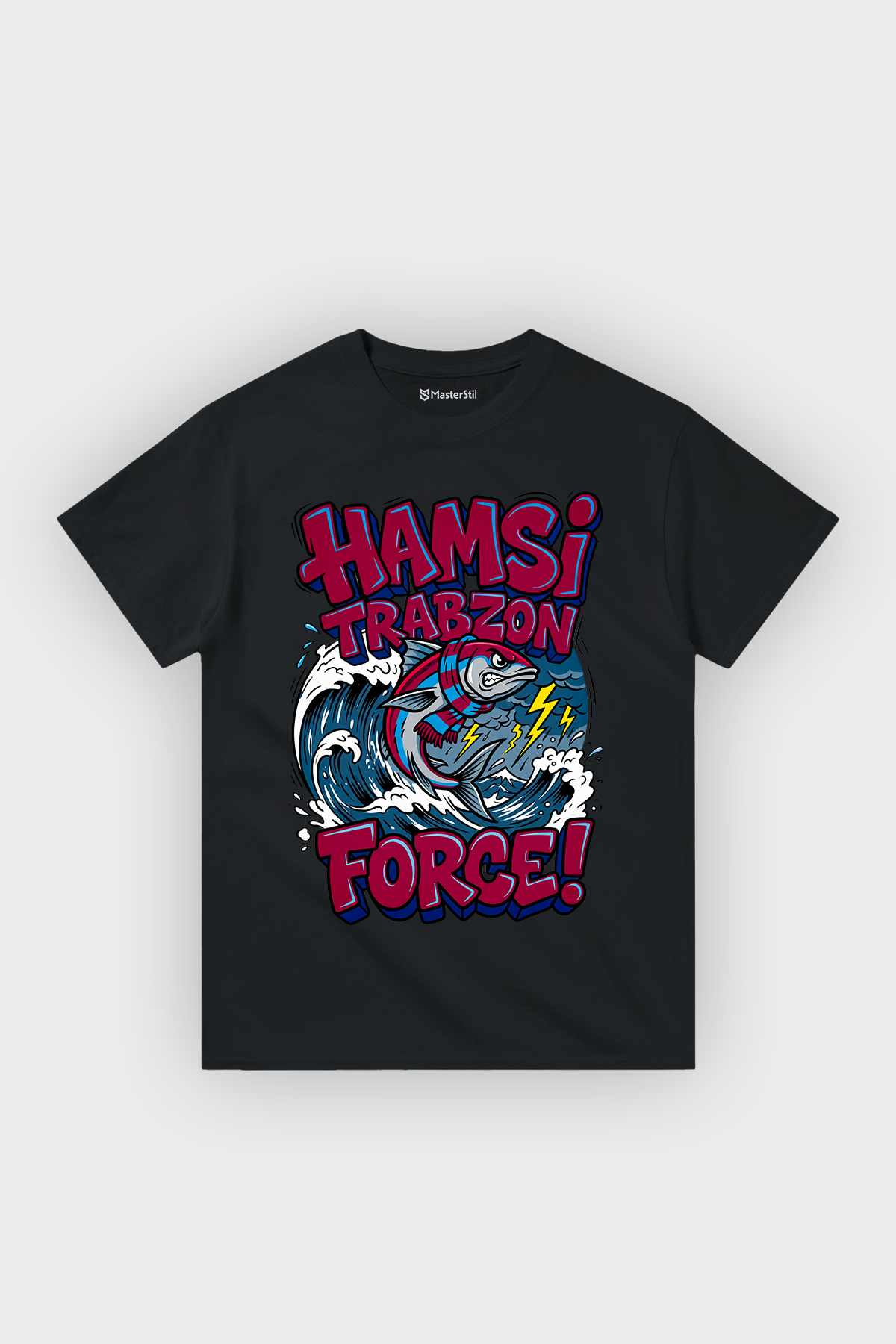 Hamsi Force Trabzon Esprili %100 Pamuklu Tasarım T-Shirt