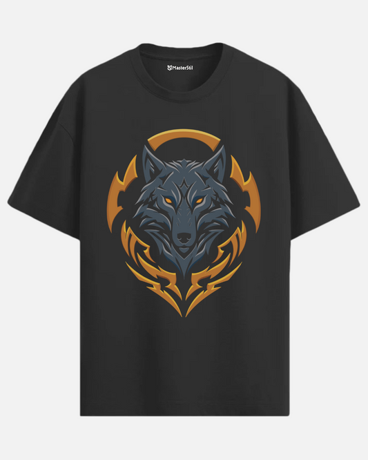 Wolf Instinct | Tribal Kurt Ruhu Oversize Tişört