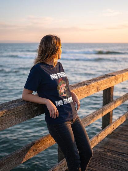Gladiator Fish Balıkçı %100 Pamuklu Tasarım T-Shirt