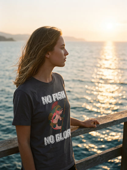 Gladiator Fish Balıkçı %100 Pamuklu Tasarım T-Shirt