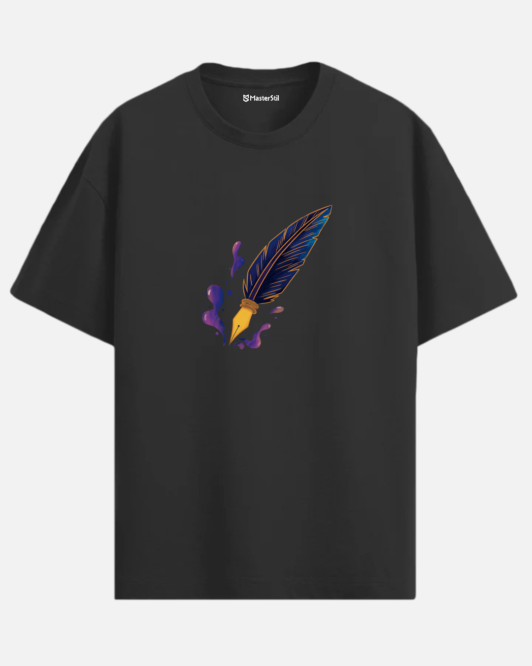 Mystic Quill - Sihirli Tüylü Kalem Oversize Tişört