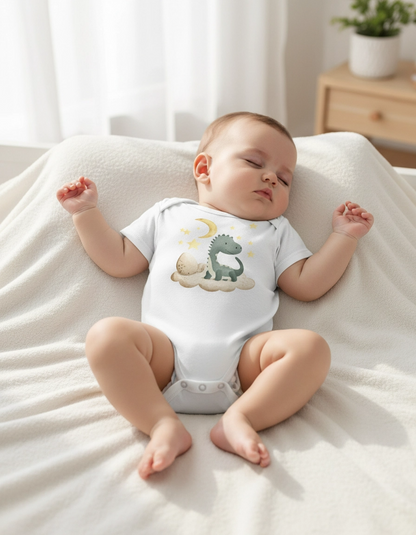 Sevimli Dinozor & Gece Gökyüzü – Bebek Body