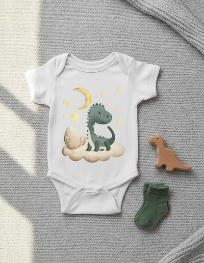 Sevimli Dinozor & Gece Gökyüzü – Bebek Body