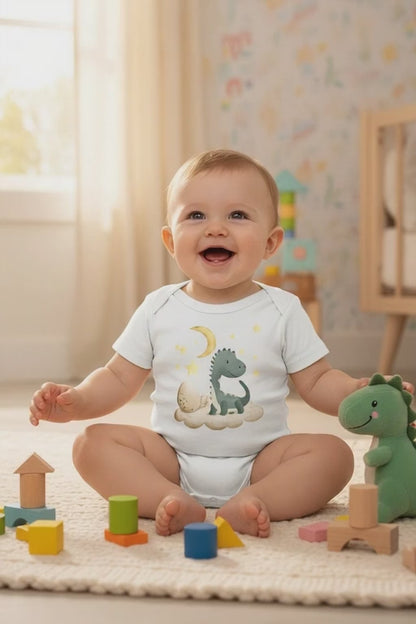 Sevimli Dinozor & Gece Gökyüzü – Bebek Body